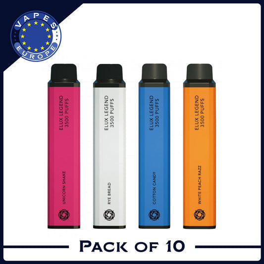 Elux Legend 3500 Züge Einweg-Vape-Pen Bar, 10er-Packung