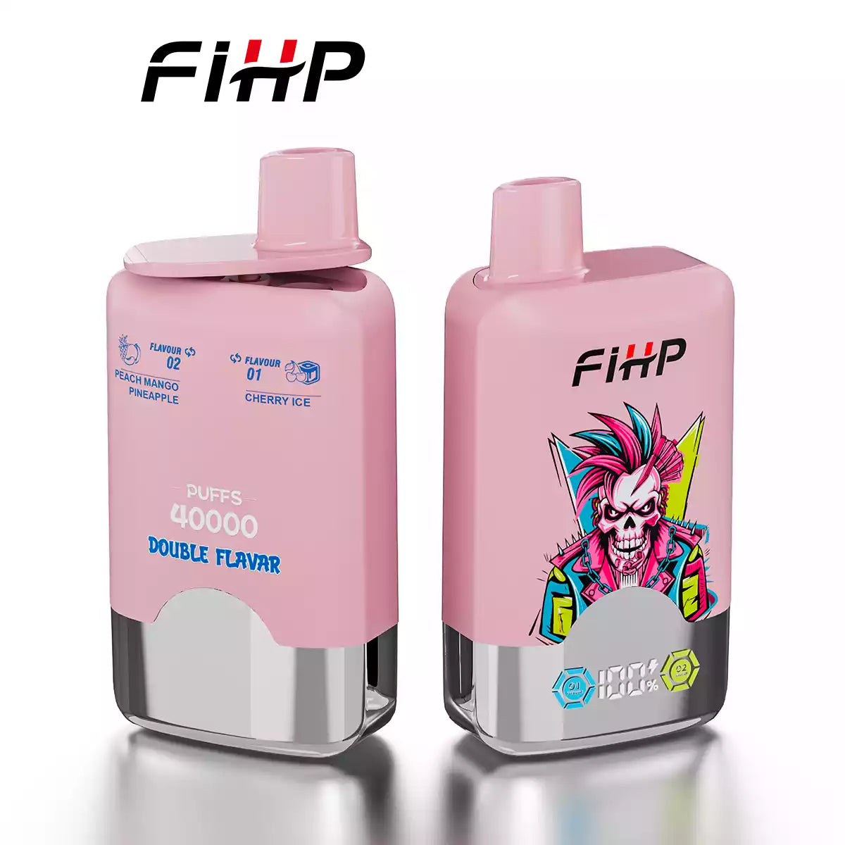 FIHP 40000 Puffs Double Tastes Bulk Buy Rechargeable Disposable Vapes Wholesale