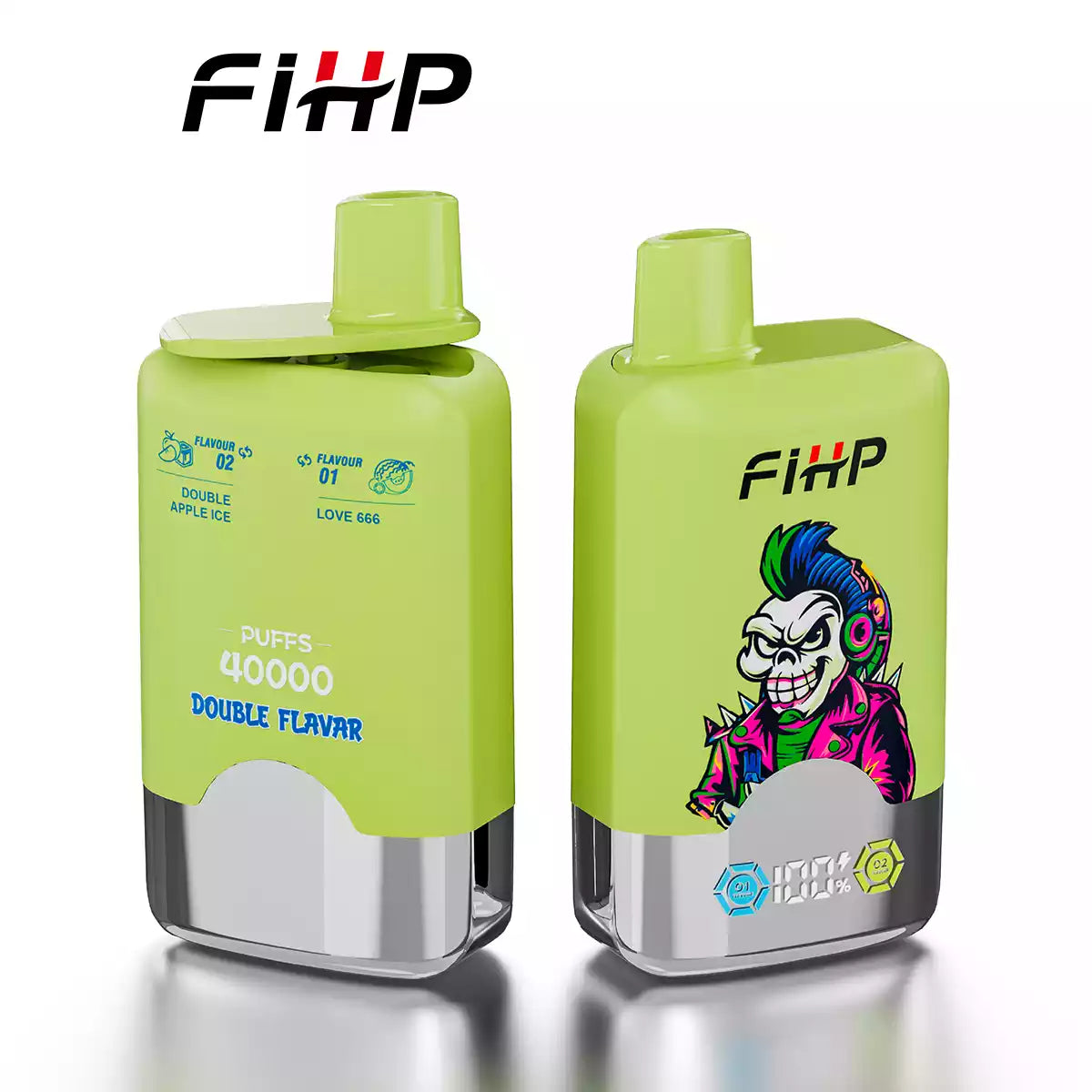 FIHP 40000 Puffs Double Tastes Bulk Buy Rechargeable Disposable Vapes Wholesale