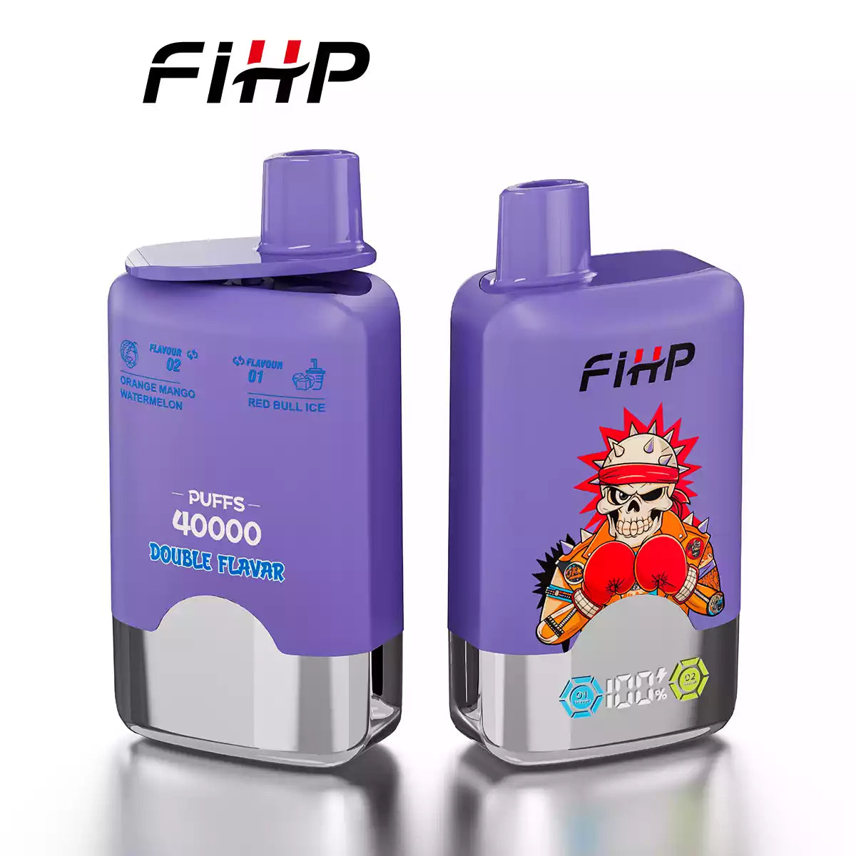 FIHP 40000 Puffs Double Tastes Bulk Buy Rechargeable Disposable Vapes Wholesale
