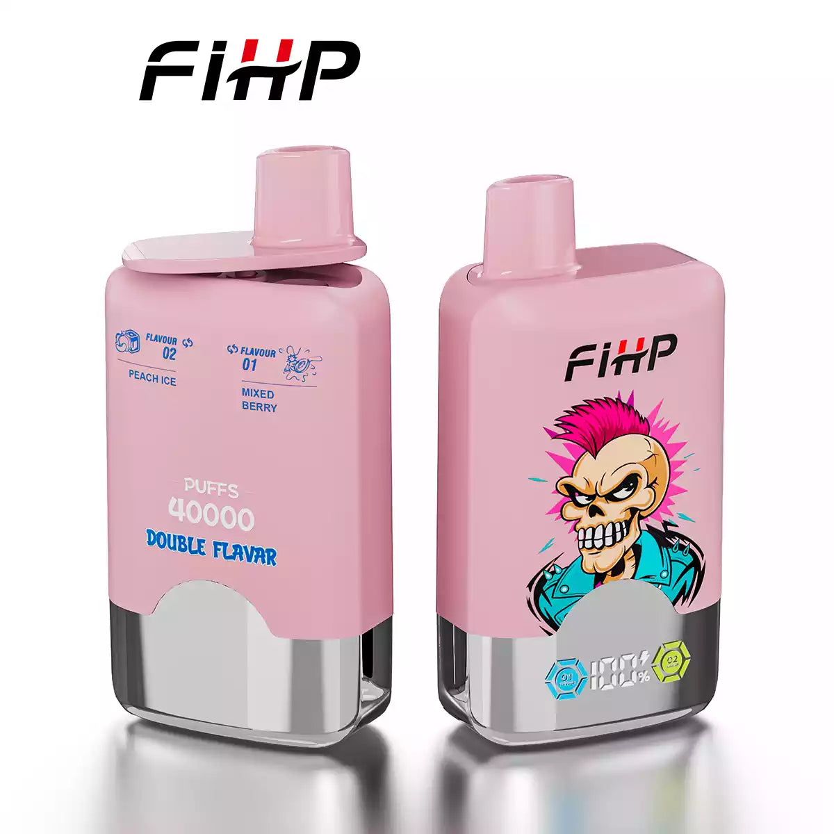 FIHP 40000 Puffs Double Tastes Bulk Buy Rechargeable Disposable Vapes Wholesale