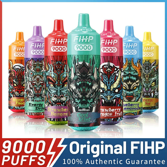 FIHP 9000 Puffs Bulk Buy Rechargeable Disposable Vapes Wholesale