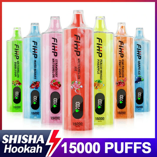 FIHP Shisha Hookah 15000 Puffs Bulk Buy Rechargeable Disposable Vapes Wholesale