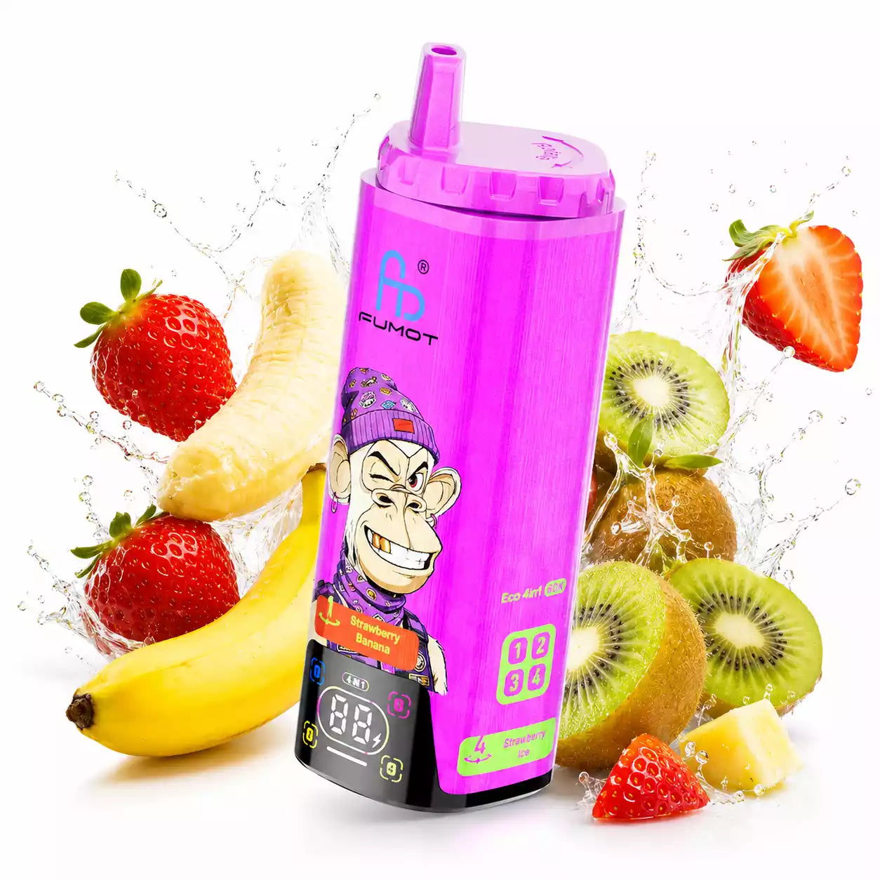 FUMOT ECO 4 In 1 Four Taste 80000 80K Puffs Disposable Vapes Dual Mesh Rechargeable Wholesale Bulk Buy