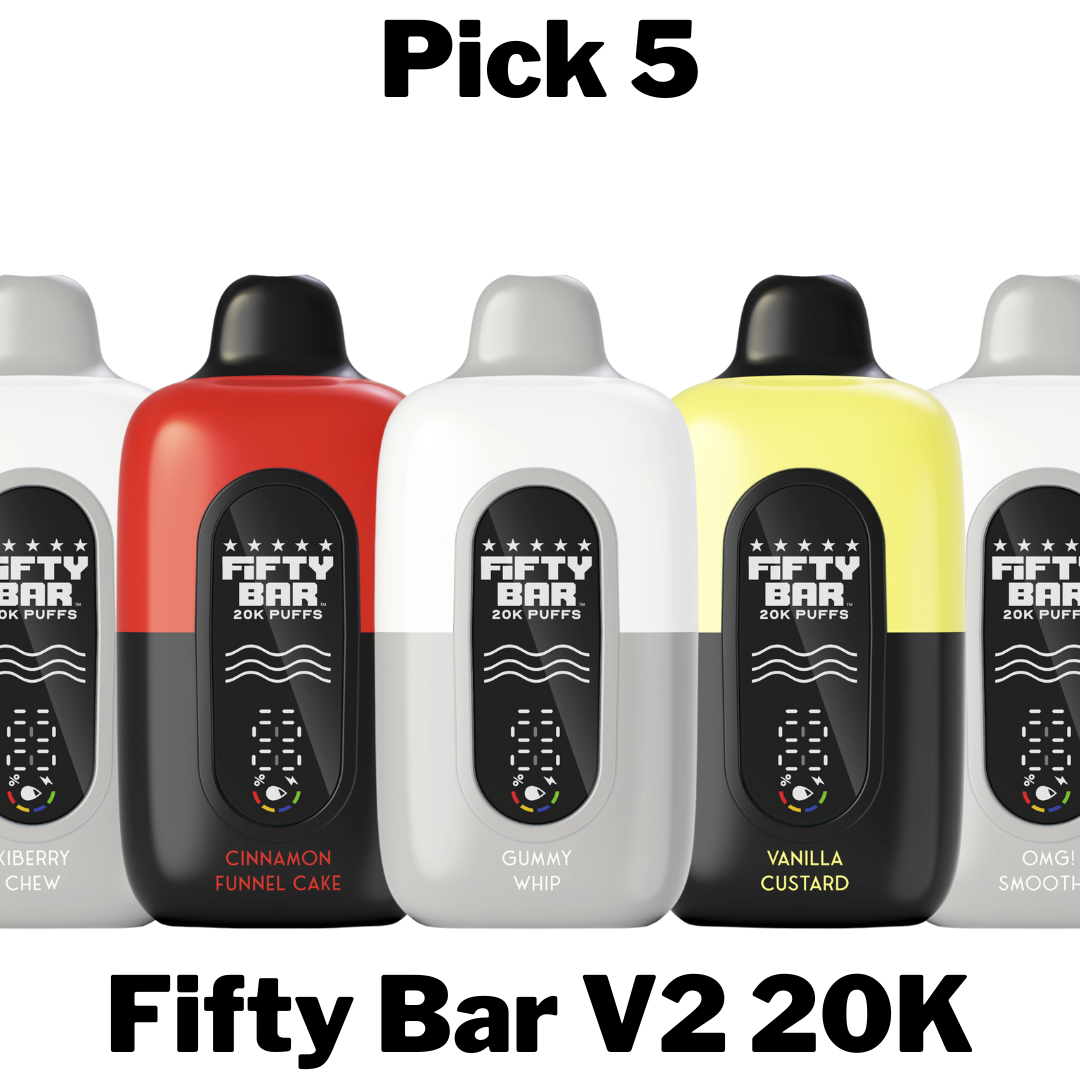 Fifty Bar V2 20K Disposable Vape Pick 5