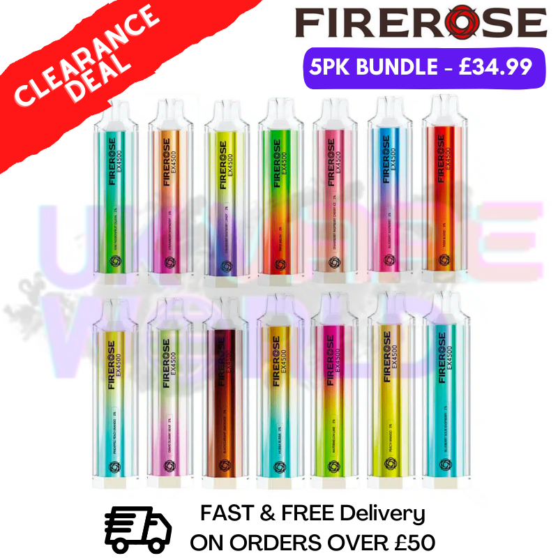 FireRose Elux EX 4500 Vape Puff Einweg-E-Zigaretten