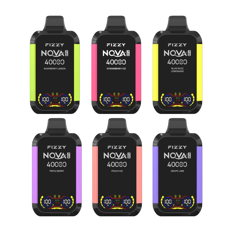 FIZZY NOVA PLUS 40000 Puffs Dual Mesh LCD Screen Bulk Buy Rechargeable Disposable Vapes Wholesale