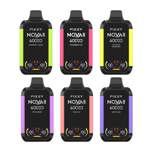 FIZZY NOVA PLUS 40000 Puffs Dual Mesh LCD Screen Bulk Buy Rechargeable Disposable Vapes Wholesale