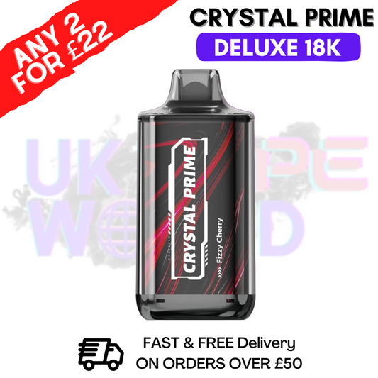 Fizzy Cherry Crystal Prime Deluxe 18000 Puffs 18K PUFF