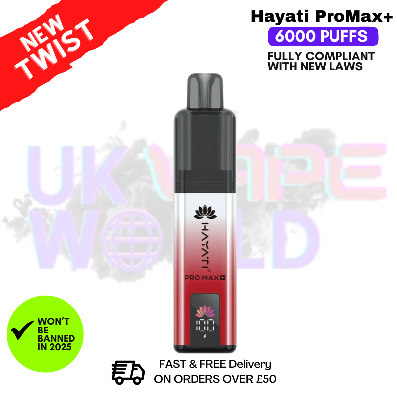 Fizzy Cherry Hayati Pro Max Plus 6000-Puff-Kit