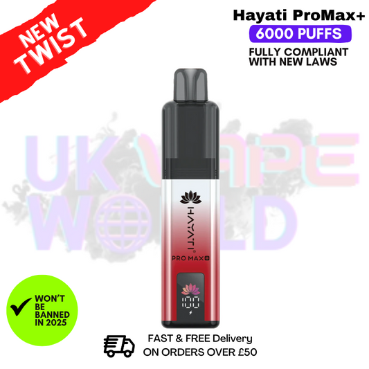Fizzy Cherry Hayati Pro Max Plus 6000-Puff-Kit