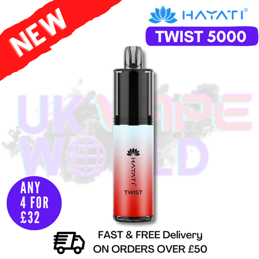 Sprudelndes Kirsch-Hayati-Twist-5000-Puff-5K-Einweg-Set