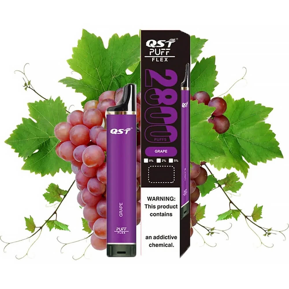 Flex QST 2800 Puff Disposable Vape 8ML  850mAh  25 Flavors In Sales