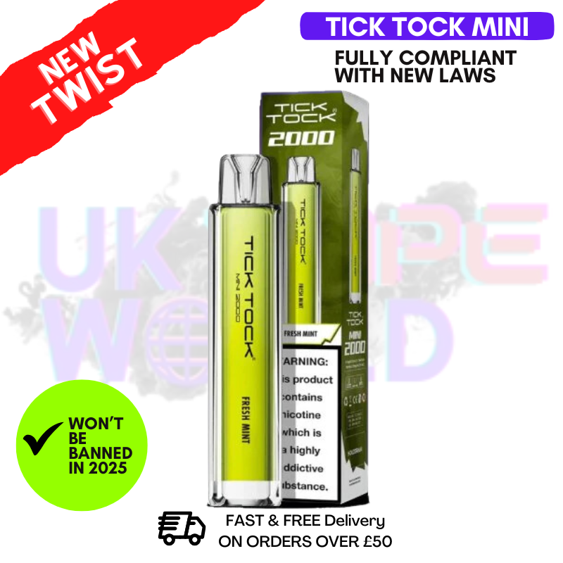 Tick ​​Tock Mini 2000-Zug-Set mit frischer Minze