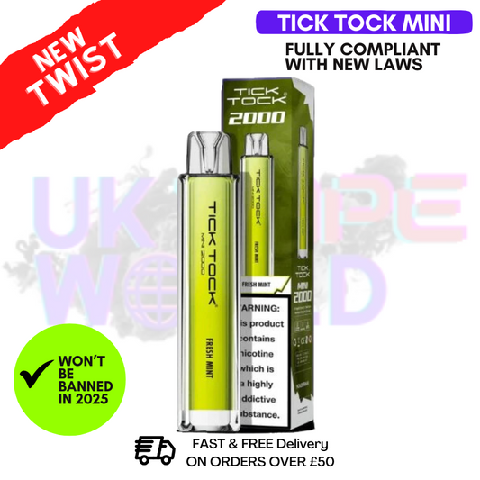Tick ​​Tock Mini 2000-Zug-Set mit frischer Minze