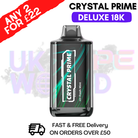 Fresh Mint Crystal Prime Deluxe 18000 Puffs 18K PUFF