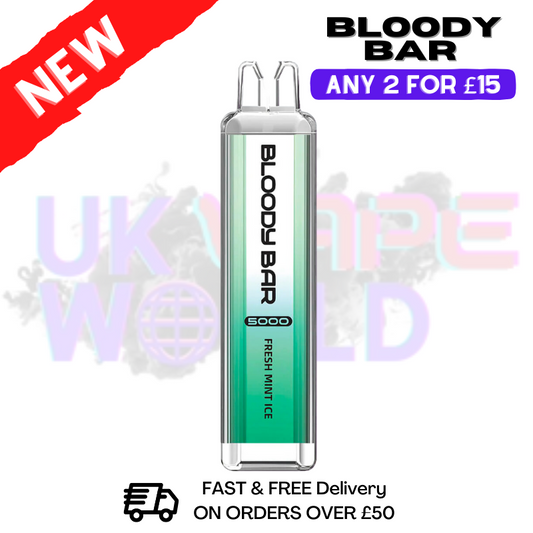 Fresh Mint Bloody Bar 5000 Puffs Einweg-Zigarette