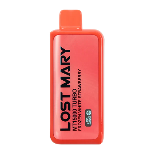 Frozen White Strawberry Lost Mary MT15000 Turbo