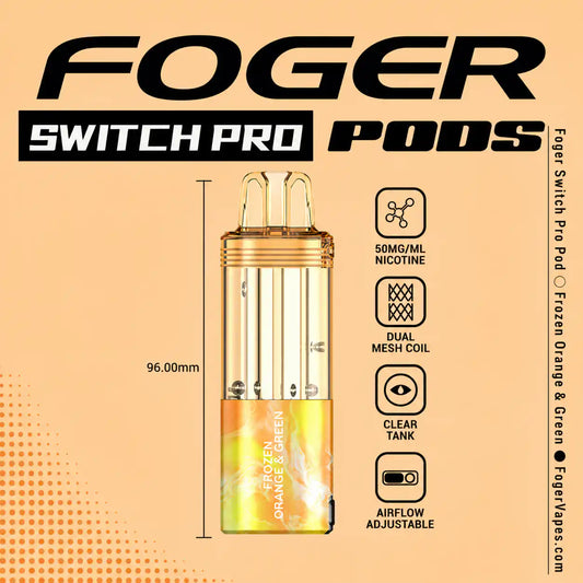 Frozen Orange & Green - Foger Switch Pro 30K Disposable Pod