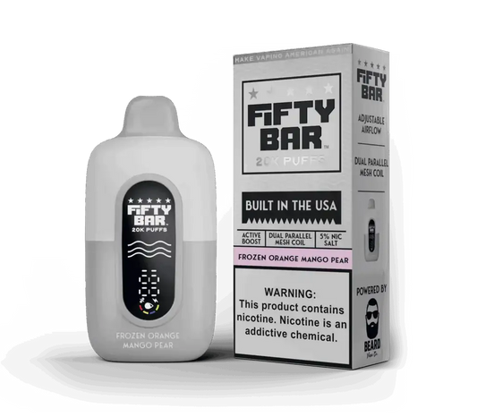 Frozen Orange Mango Pear - Fifty Bar 20K Disposable Vape