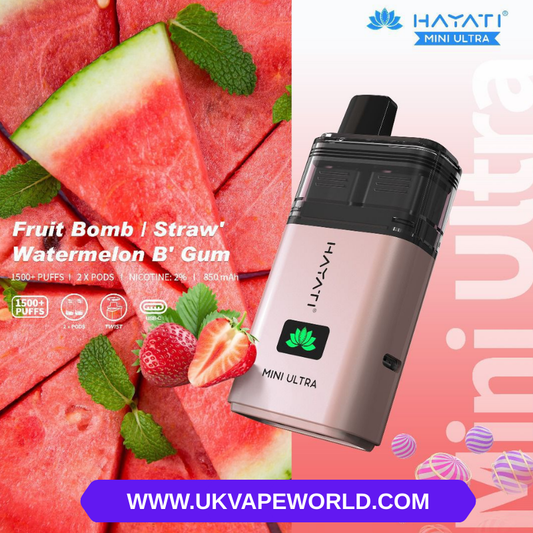 Fruit Bomb Hayati Mini Ultra 1500 Puff Twist Bar Vorgefülltes Set 