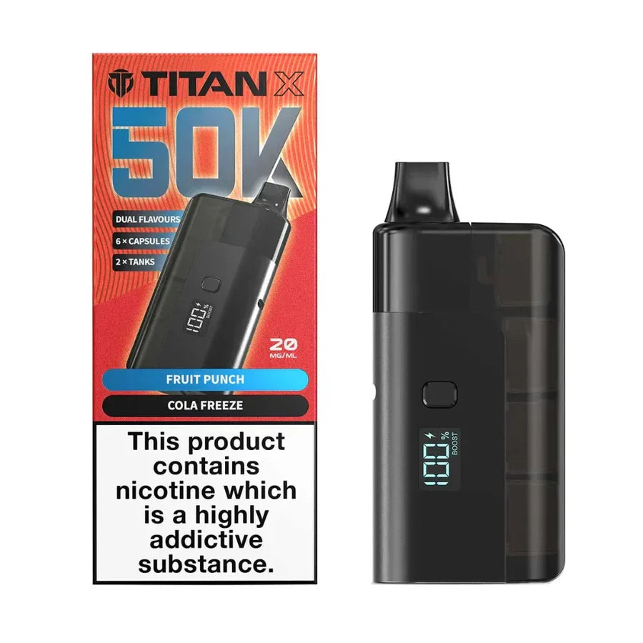 Titan X 50K Prefilled Pod Kit - Box of 5