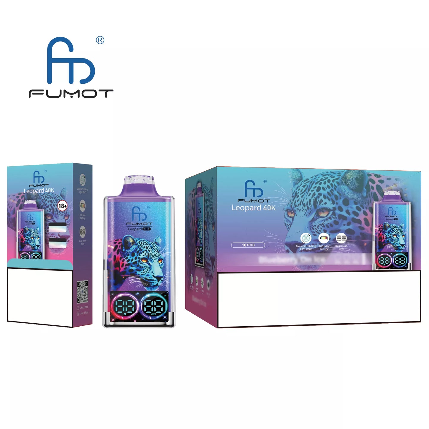 FUMOT Leopard 40K Puffs Bulk Buy Rechargeable Disposable Vapes Wholesale