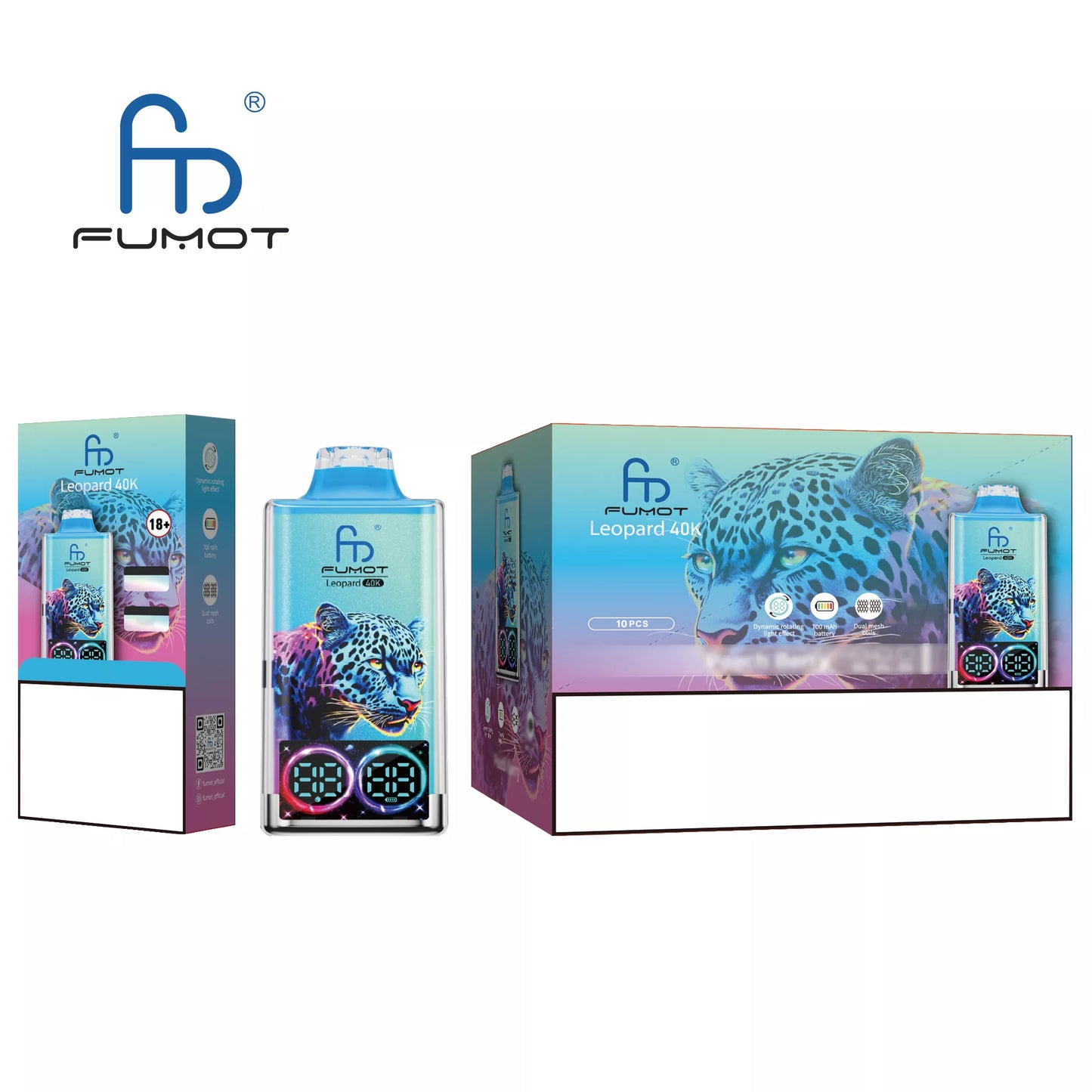FUMOT Leopard 40K Puffs Bulk Buy Rechargeable Disposable Vapes Wholesale