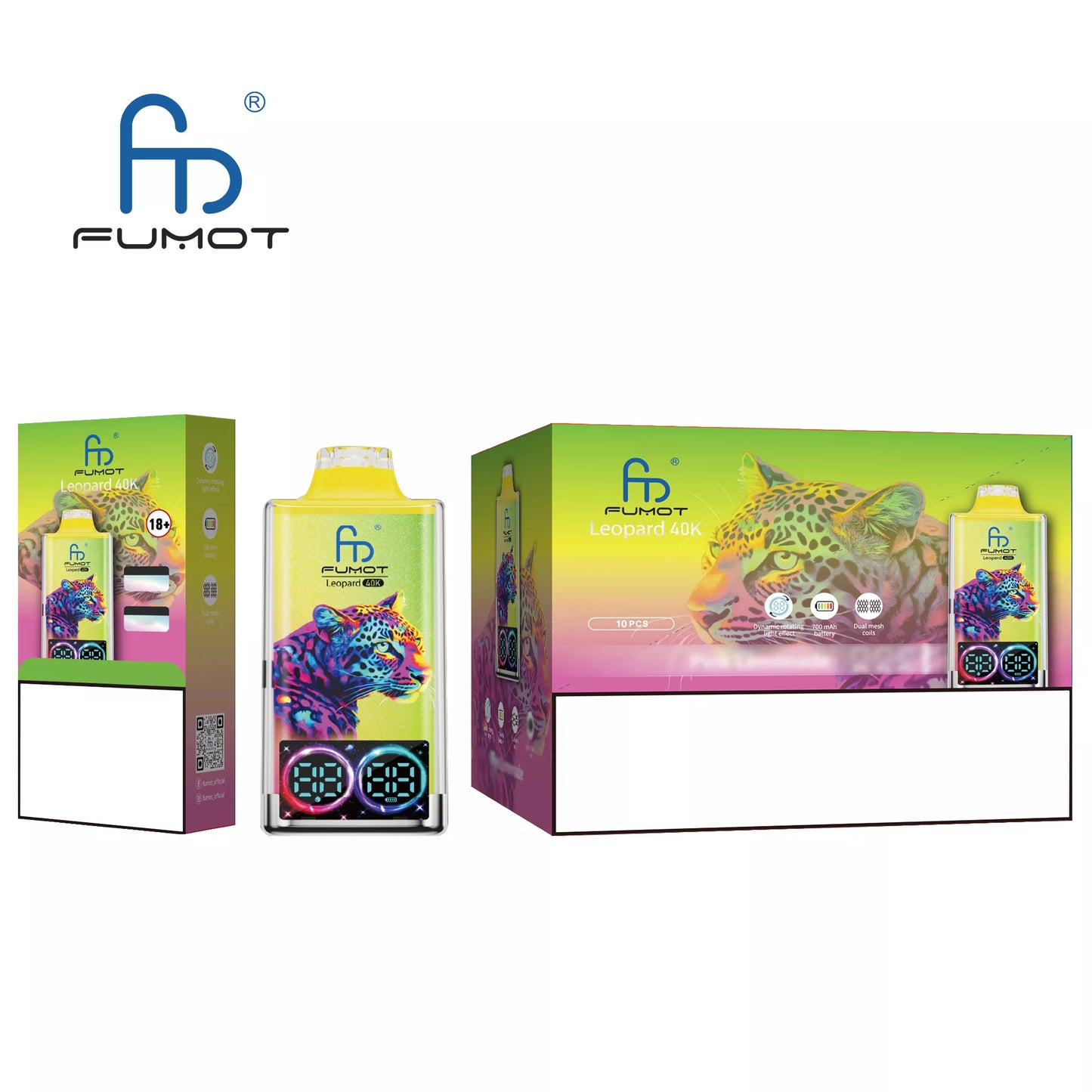 FUMOT Leopard 40K Puffs Bulk Buy Rechargeable Disposable Vapes Wholesale