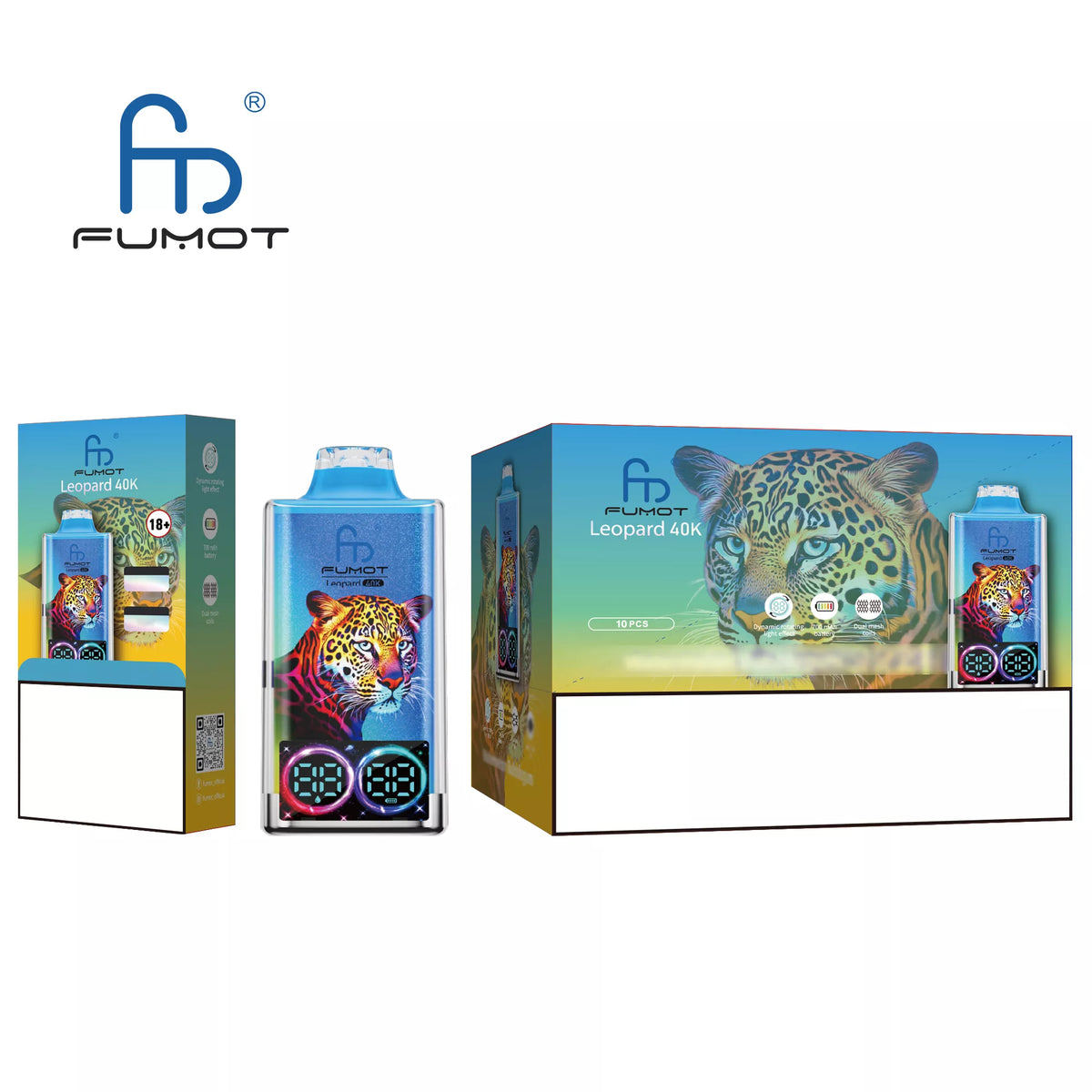FUMOT Leopard 40K Puffs Bulk Buy Rechargeable Disposable Vapes Wholesale