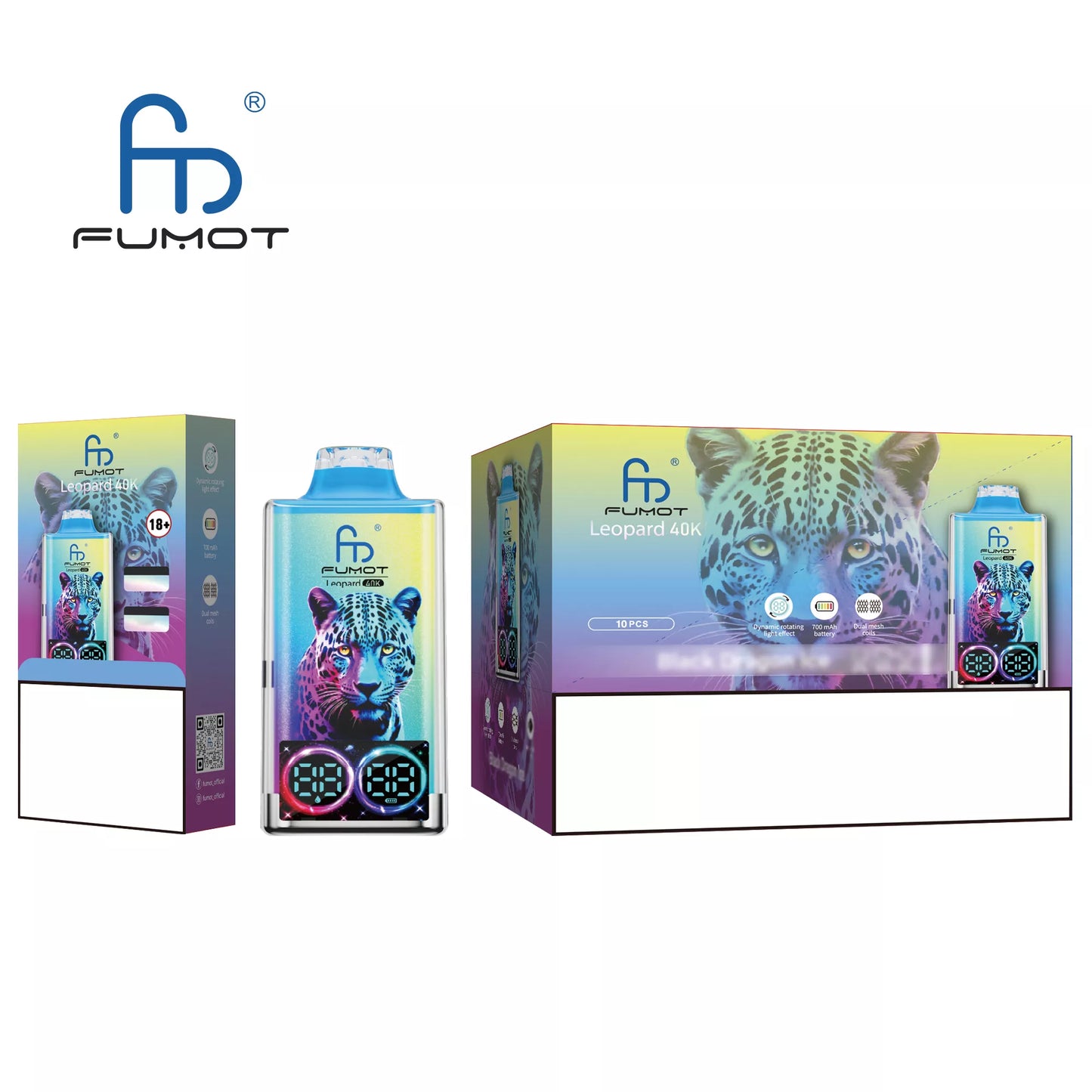 FUMOT Leopard 40K Puffs Bulk Buy Rechargeable Disposable Vapes Wholesale