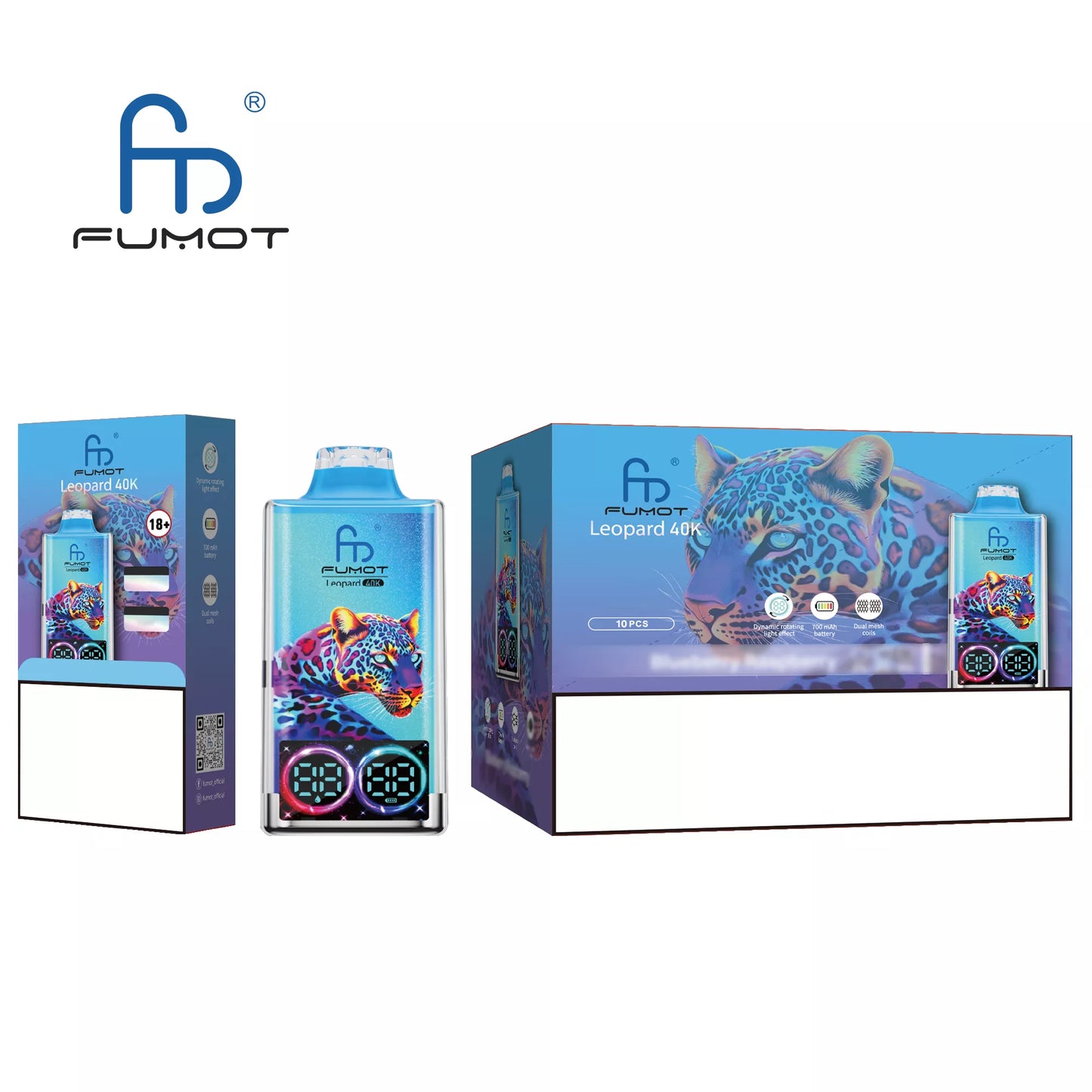 FUMOT Leopard 40K Puffs Bulk Buy Rechargeable Disposable Vapes Wholesale