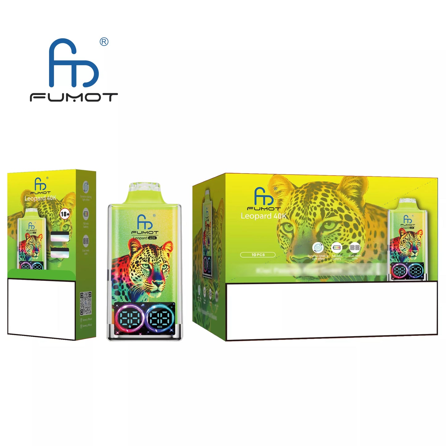 FUMOT Leopard 40K Puffs Bulk Buy Rechargeable Disposable Vapes Wholesale
