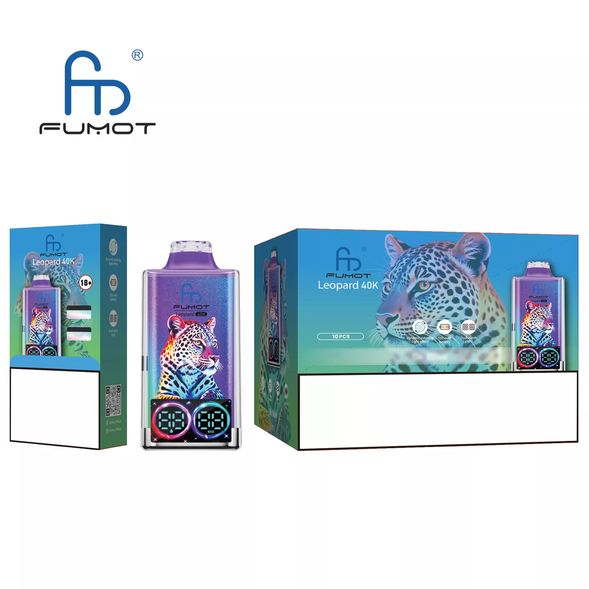 FUMOT Leopard 40K Puffs Bulk Buy Rechargeable Disposable Vapes Wholesale