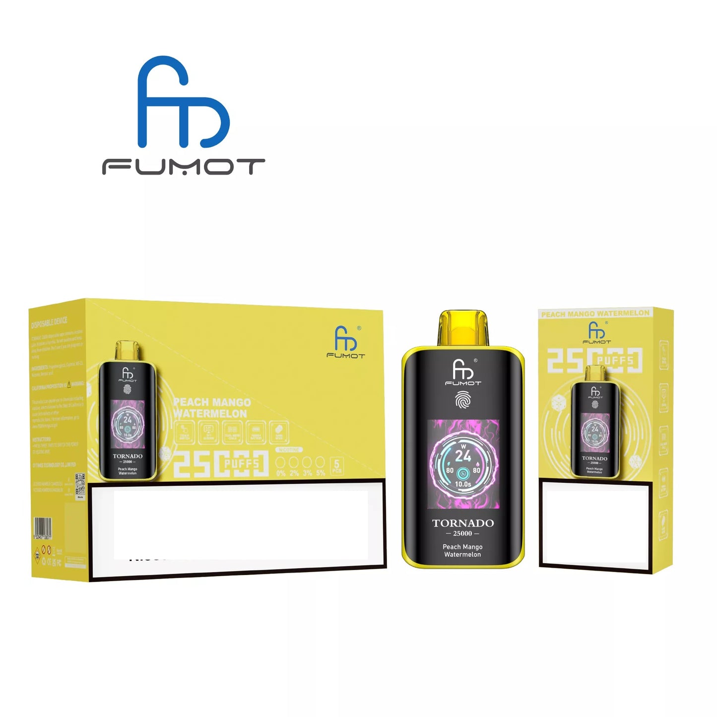 Fumot Tornado 25000 Puffs Disposable Vapes Wholesale