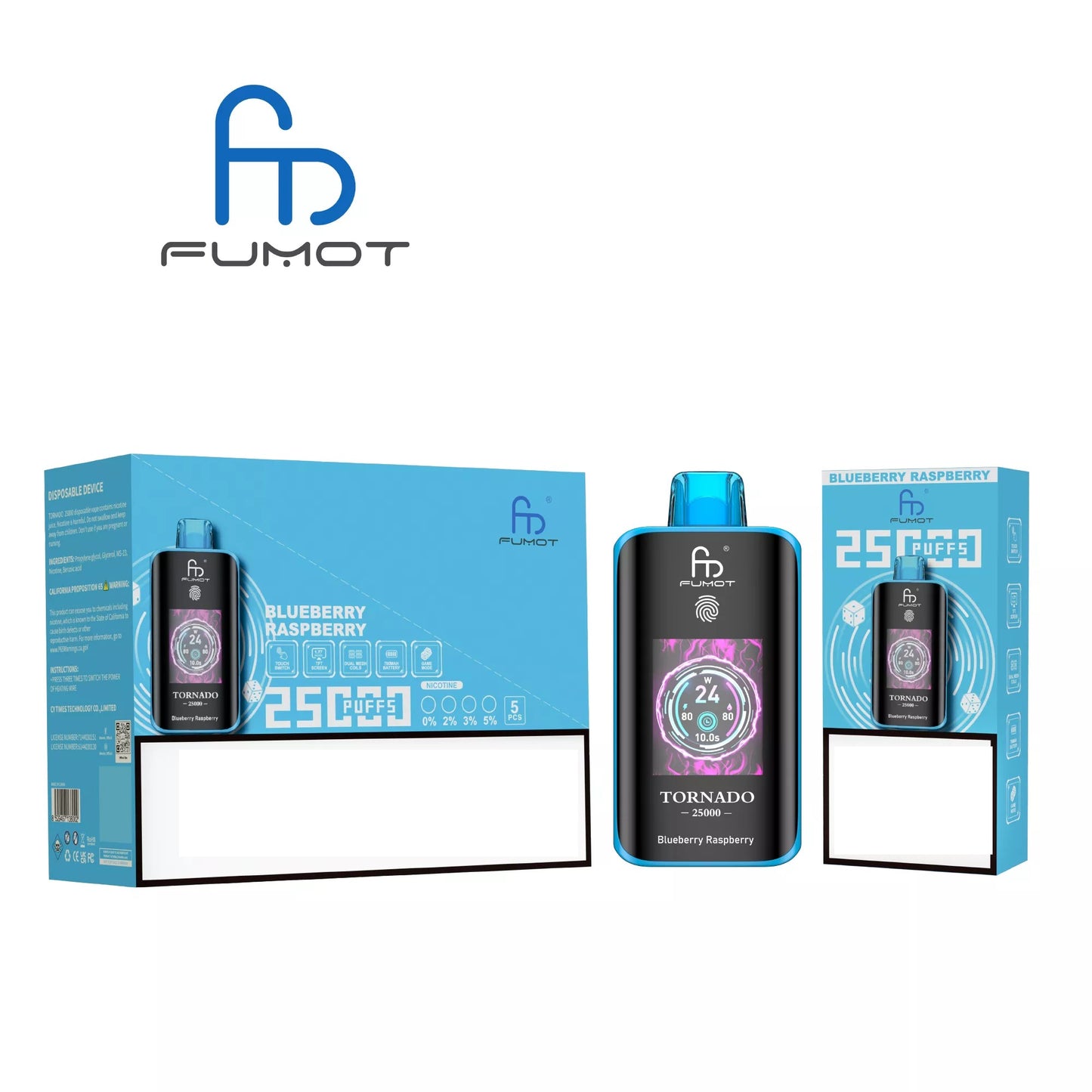 Fumot Tornado 25000 Puffs Disposable Vapes Wholesale