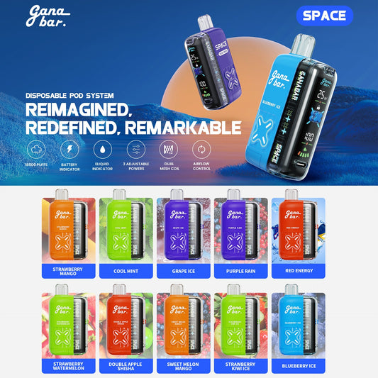 Tugboat GANABAR SPACE 18000 Puffs Einweg-E-Zigarette Großhandel 
