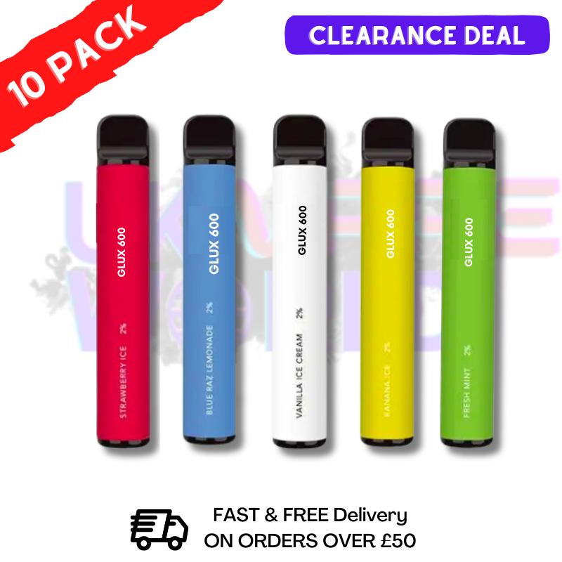 GLUX 600-Puff-Mini-Riegel – Gemischte 10er-Packung