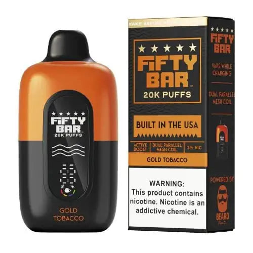 Gold Tobacco - Fifty Bar 20K Disposable Vape