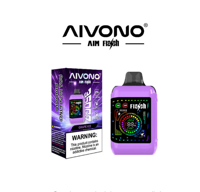 AIVONO Aim Flash 35000 PuffsDisposable Vape 28ml 850mAh 15 Flavors