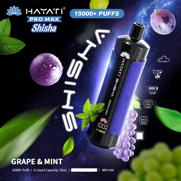 Hayati Shisha 15000 Puffs Disposable Vape (Box of 10)