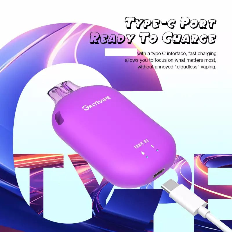 Grativape Boom 9000 Puffs Bulk Buy Rechargeable Disposable Vapes Wholesale