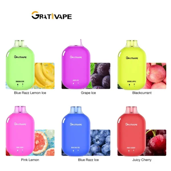 Grativape Boom 9000 Puffs Bulk Buy Rechargeable Disposable Vapes Wholesale