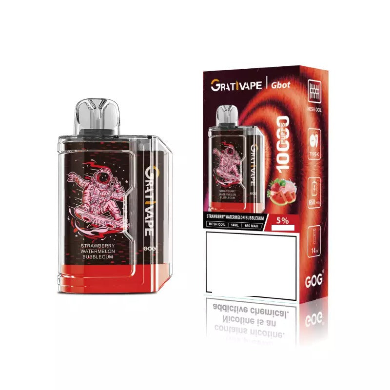 Grativape Gbot 10000 Puffs Bulk Buy Rechargeable Disposable Vapes Wholesale