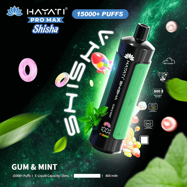 Hayati Shisha 15000 Puffs Disposable Vape (Box of 10)