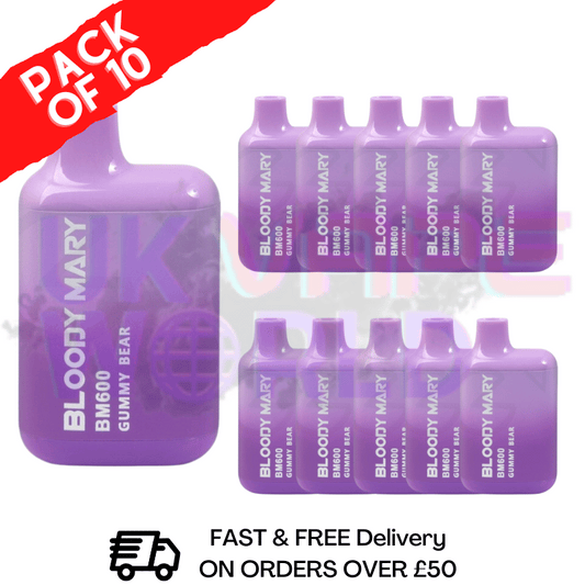 Gummy Bear - Bloody Mary 600Puff Box of 10