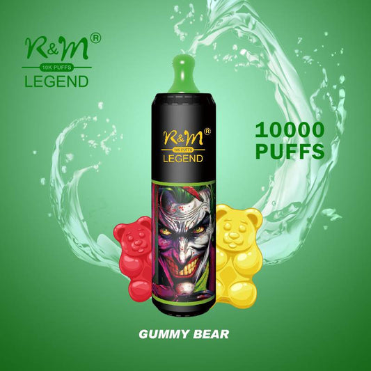 R&M 10000 puffs  10K  Fruit Flavor Portable Stylish High-quality E-lectronic c igarette Vape E-liquid V aporizer Pod system Include Nicotine 19 flavors