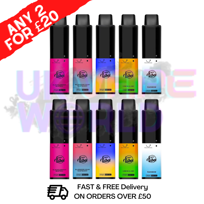 Happy Vibes 2400 Puff Bar TWIST Einweg-Vape-Pen-Set
