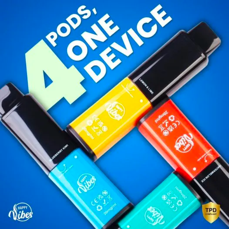 Happy Vibes 2400 Puff Bar TWIST Einweg-Vape-Pen-Set