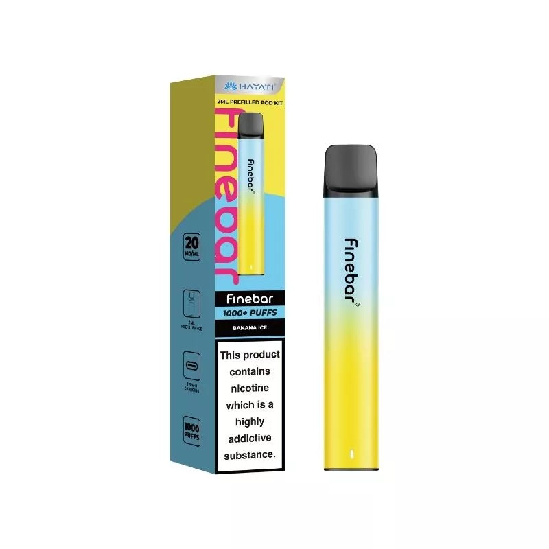 Hayati Finebar 1000 Puff Prefilled & Reusable Pod Kit